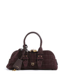 Pinko Bowling Baguette Handbag rosso mogano/antique gold