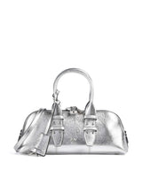 Pinko Bowling Baguette Handtasche argento/nickel lucido