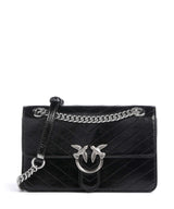 Pinko Love One Mini Sac porté épaule nero limousine/matt silver