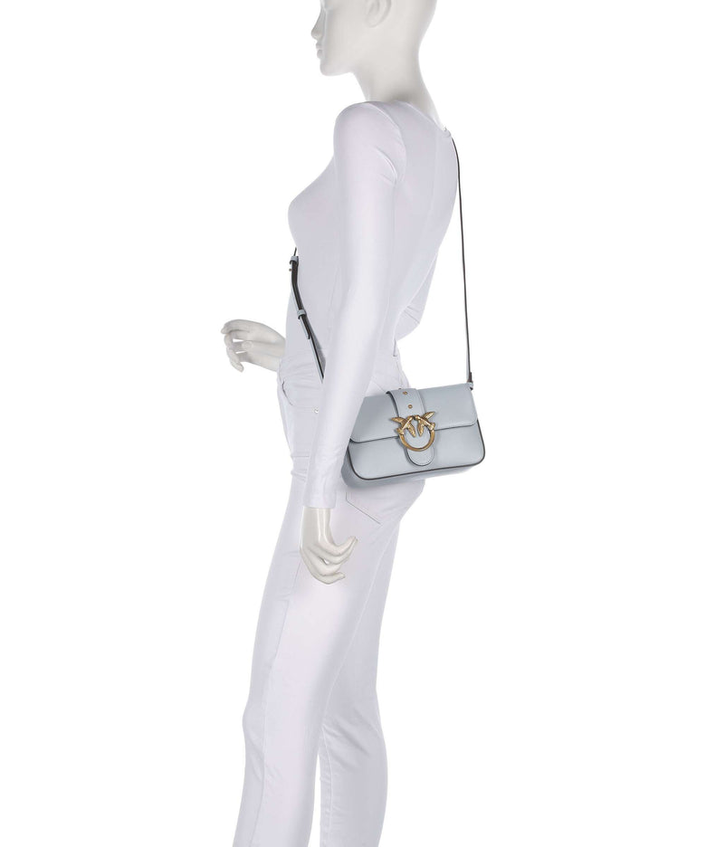 Pinko Love One Mini Slouchy Shoulder bag azzurro celeste/antique gold