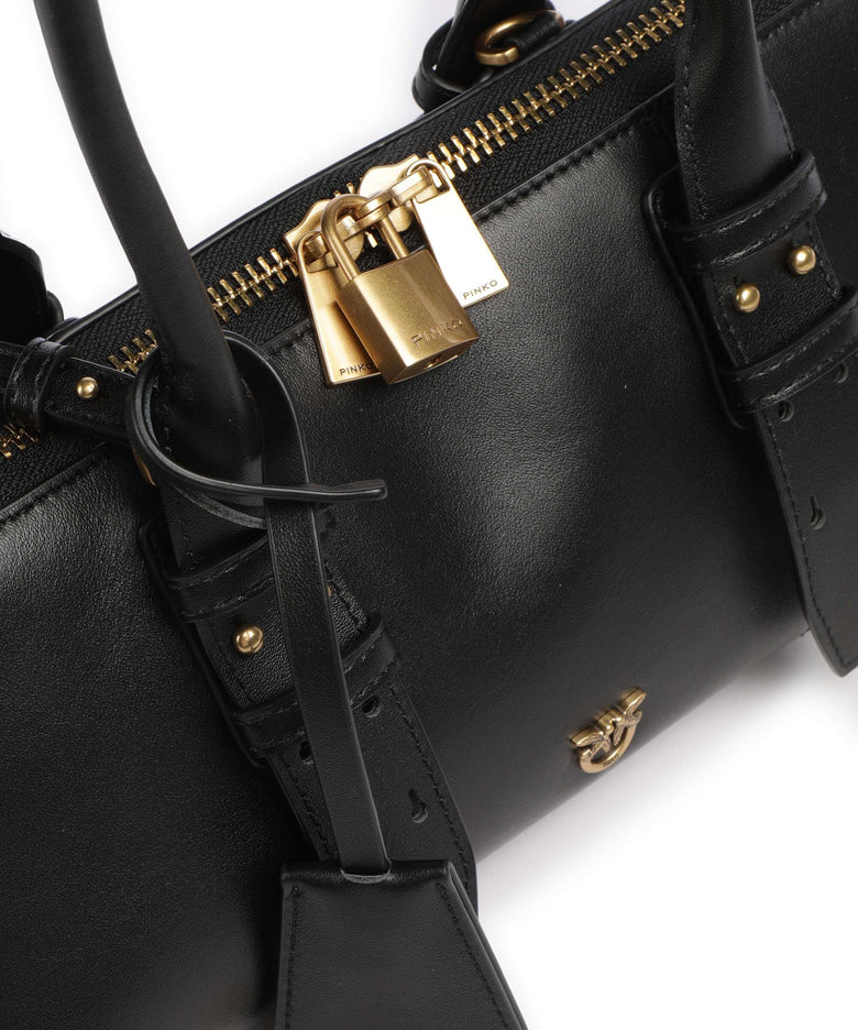 Pinko Bowling Horizontal Big Handbag nero/antique gold