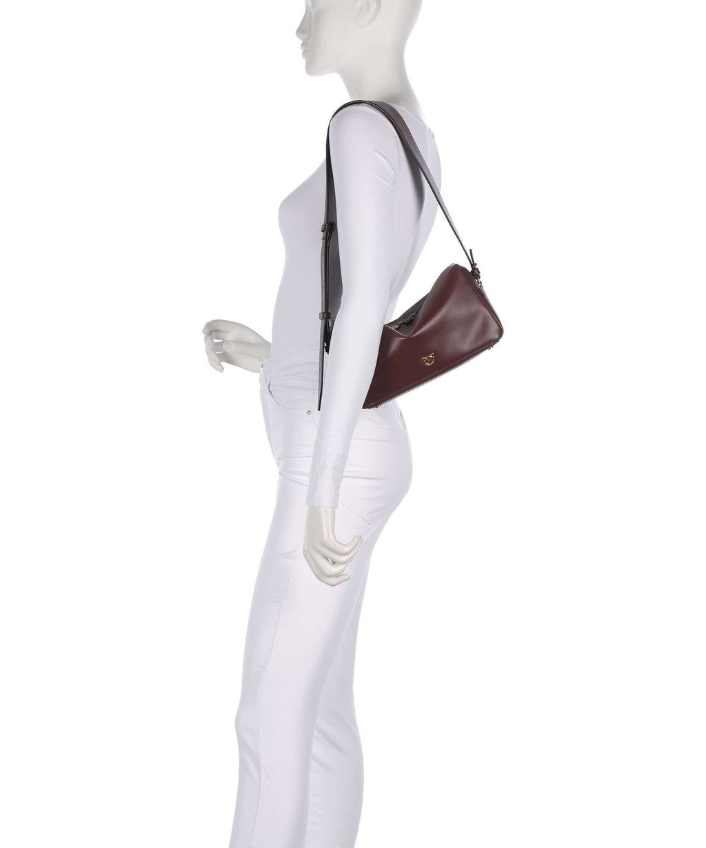 Pinko Shoulder bag burgundy wine/antique gold