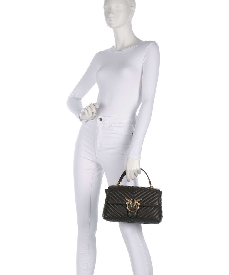 Pinko Love Lady Puff Classic Handbag verde fango/antique gold