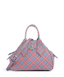Vivienne Westwood Yasmine Saffiano Printed Small Sac à main blue/orange tartan