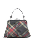 Vivienne Westwood Granny Frame Saffiano Printed Handtasche chelsea tartan