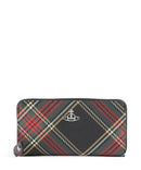 Vivienne Westwood Saffiano Printed Classic Portafoglio chelsea tartan