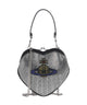 Vivienne Westwood Belle Heart Frame Diamante Borsa a tracolla silver