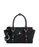 Vivienne Westwood Bettina Harris Tweed Check Mini Handtasche dark check