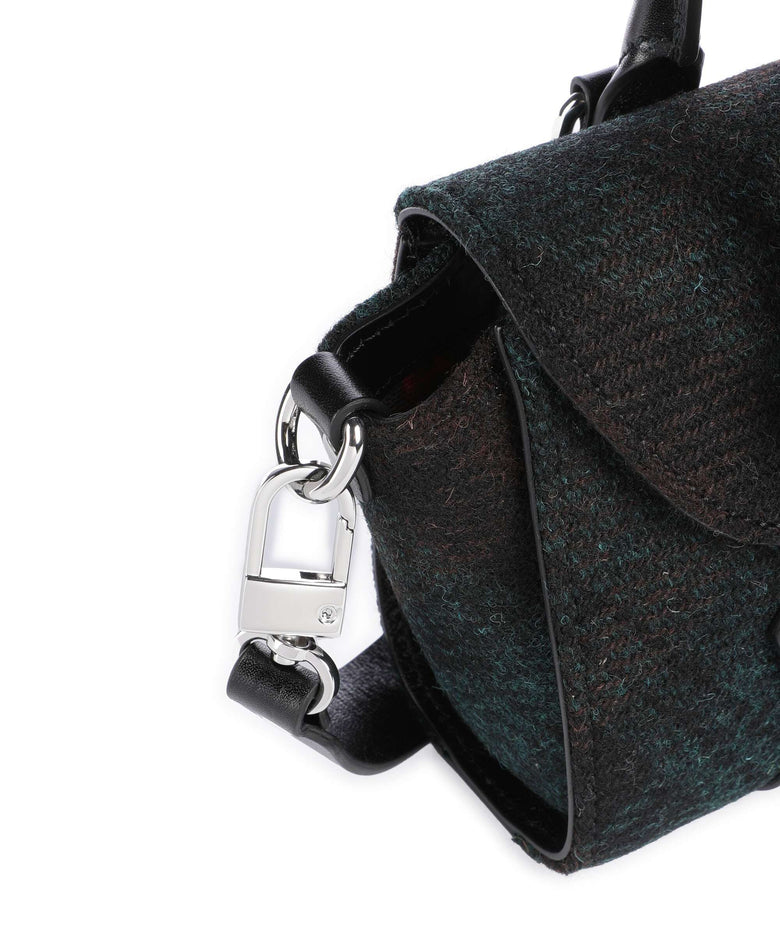 Vivienne Westwood Bettina Harris Tweed Check Mini Handbag dark check