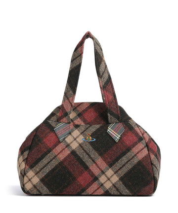 Vivienne Westwood Archive Harris Tweed Check Large Borsa shopper light check