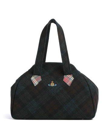 Vivienne Westwood Archive Harris Tweed Check Large Borsa shopper dark check