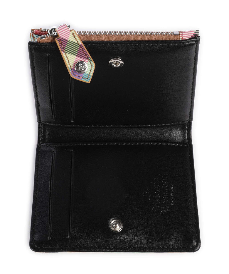 Vivienne Westwood Buccia D'Arancia Slim Credit card holder heather plaid
