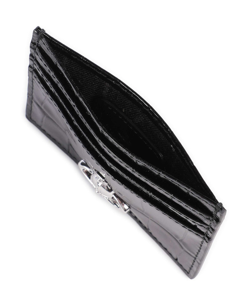 Vivienne Westwood Embossed Croc Credit card holder black