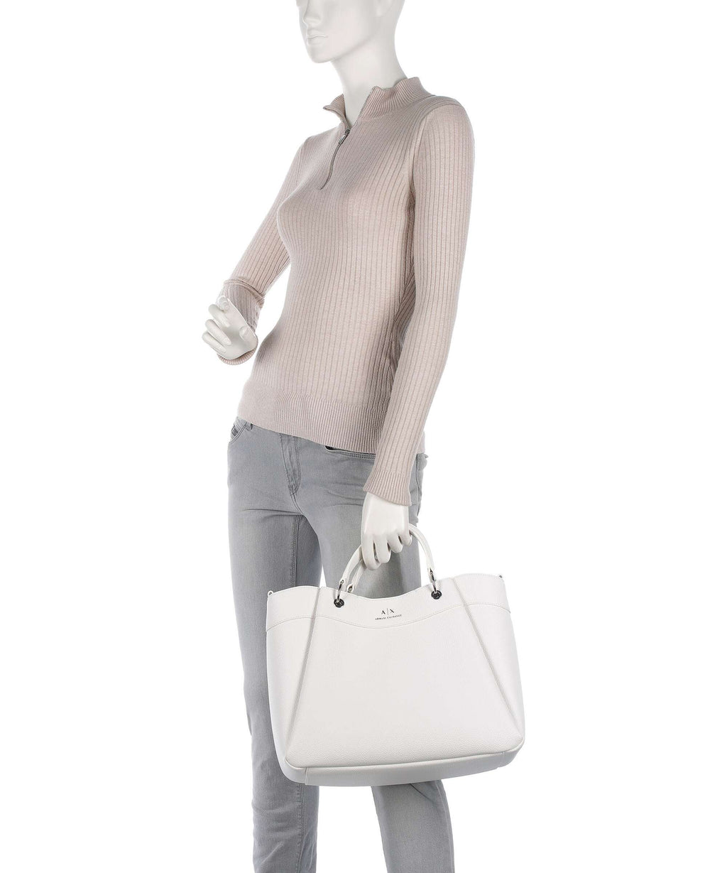 Armani Exchange Wave L Handbag bianco