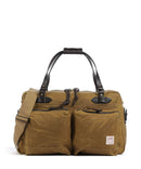 Filson Oil Finish Tin Cloth 24HR Duffle Weekender dark tan