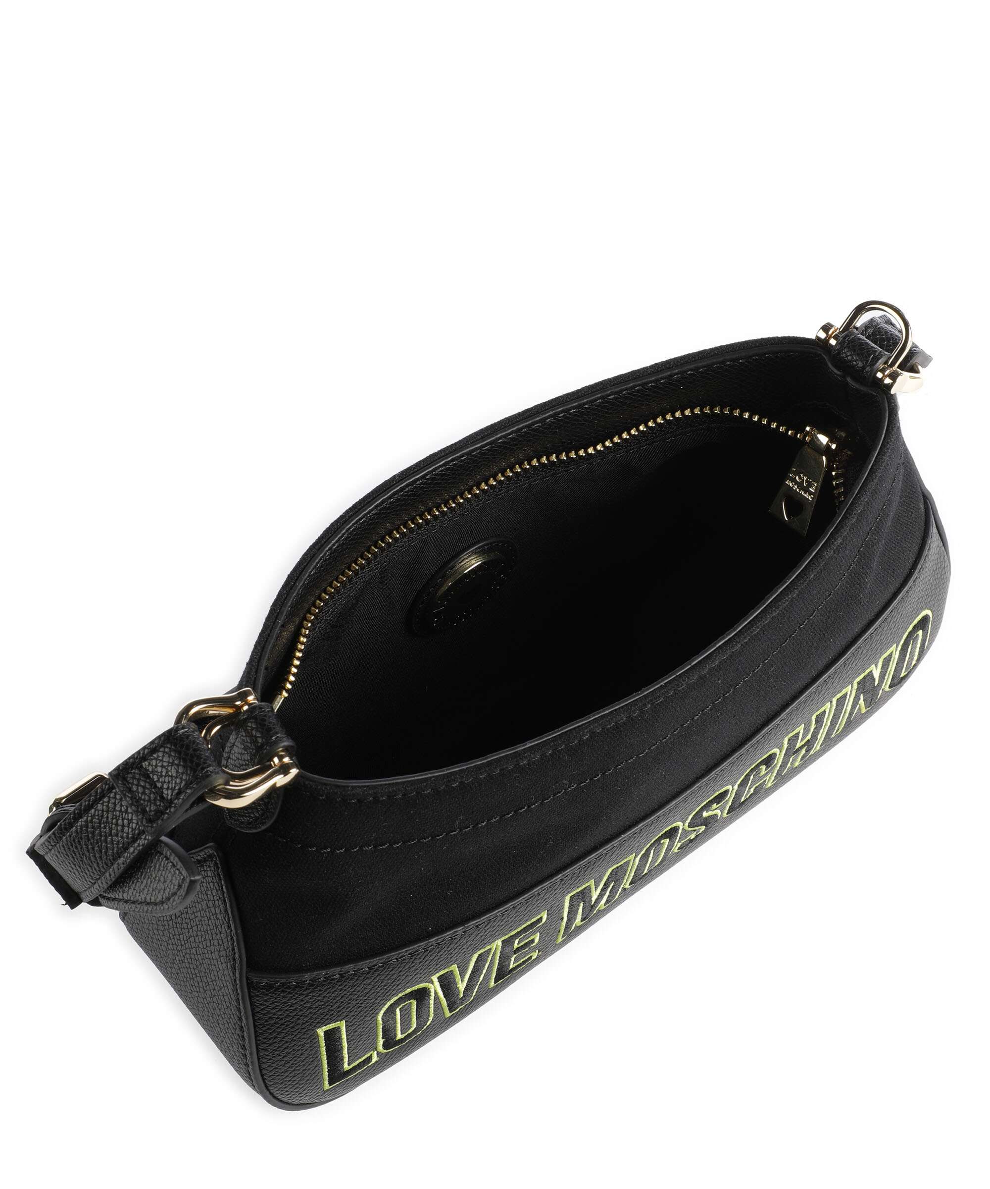 Love Moschino Free-Time Shoulder bag nero/lime