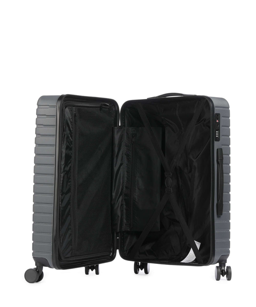 Valentino Bags Mercury Spinner (4 wheels) gunmetal