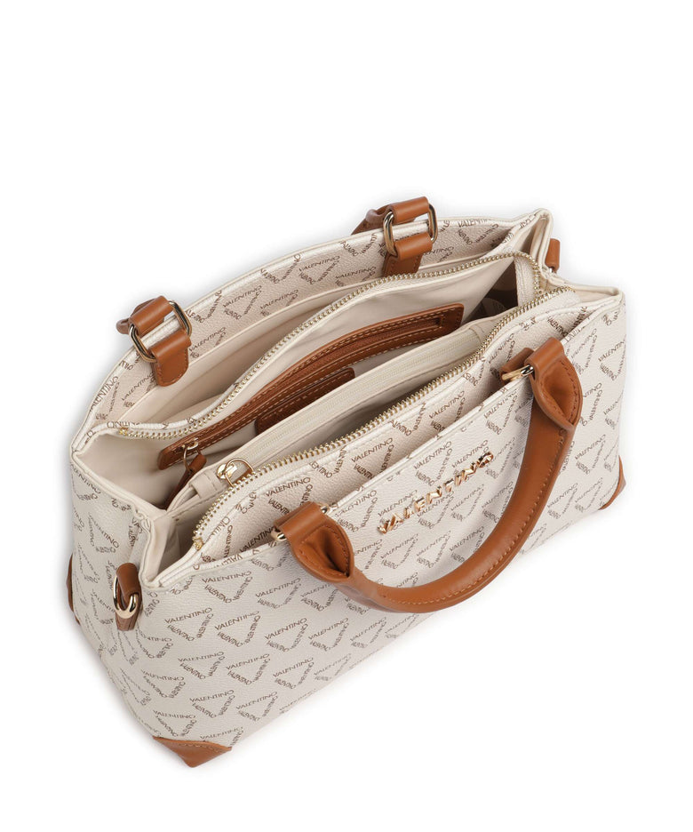 Valentino Bags Lady Re Handbag bianco/cuoio