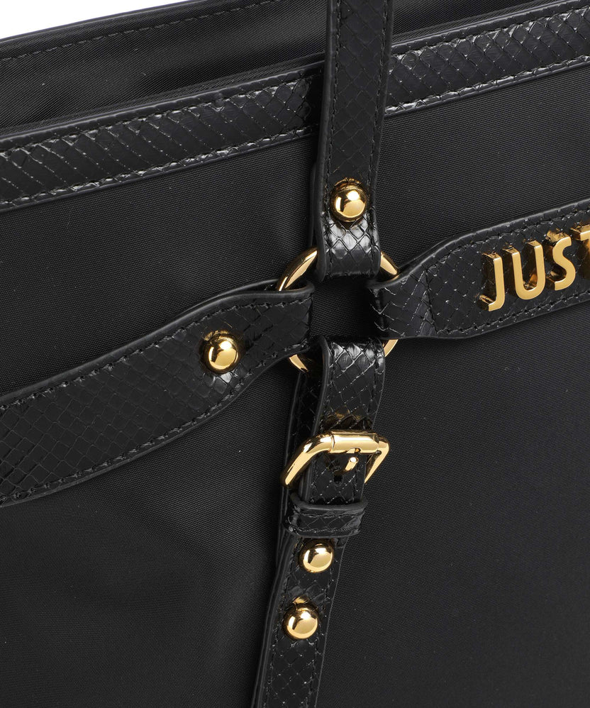 Just Cavalli Foulard Cage Tote bag black