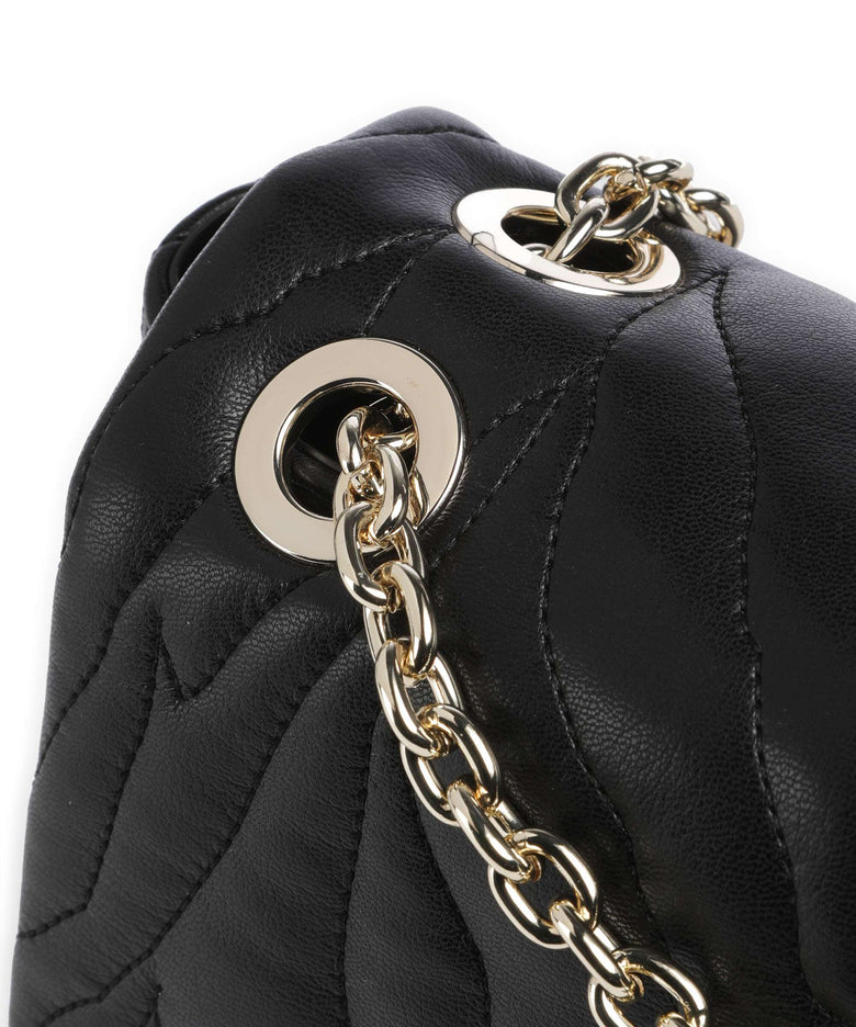 Just Cavalli Quilted Zebra Shoulder bag black