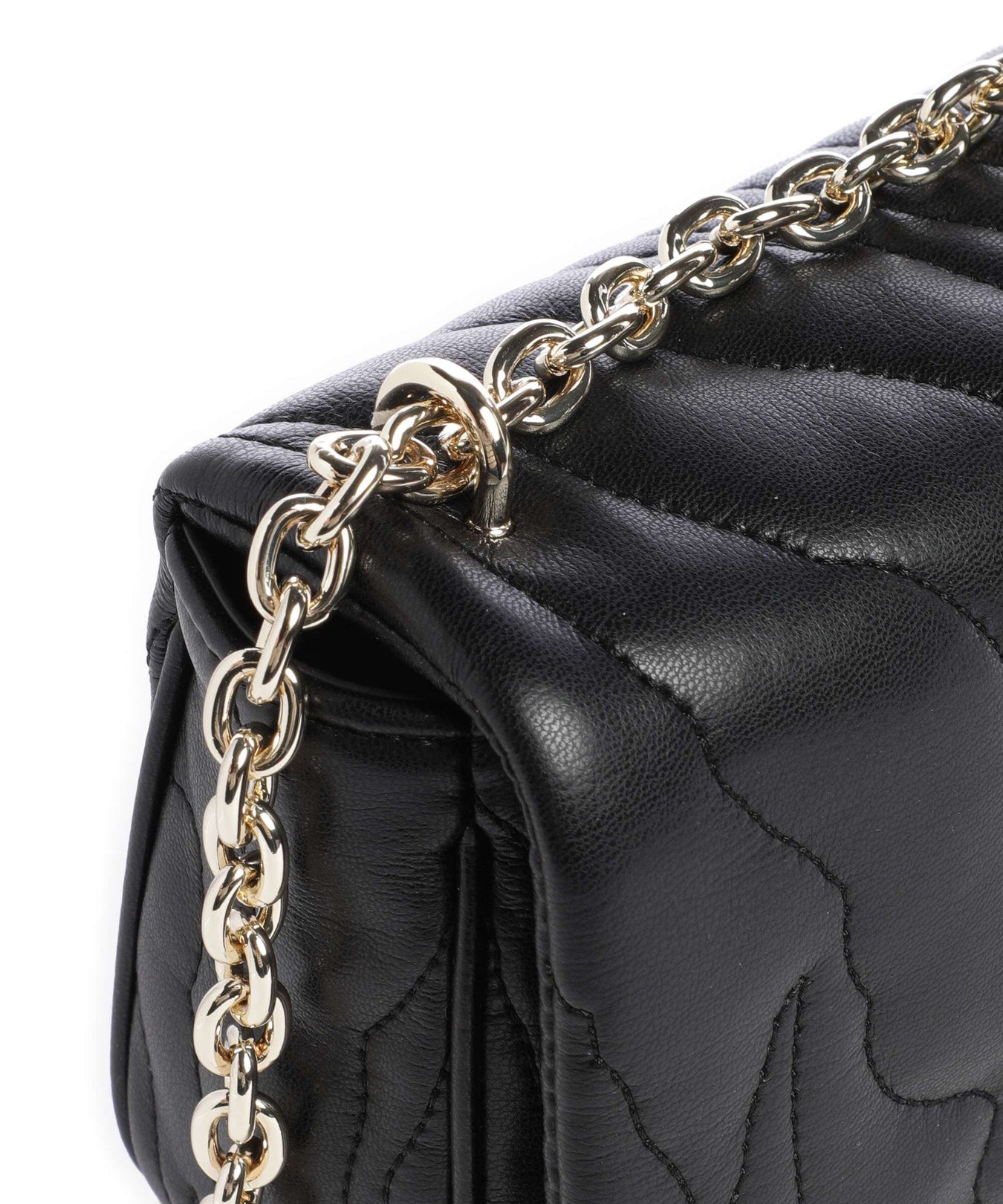 Just Cavalli Quilted Zebra Shoulder bag black