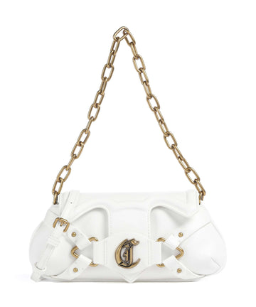 Just Cavalli Crossed Laces Schultertasche white