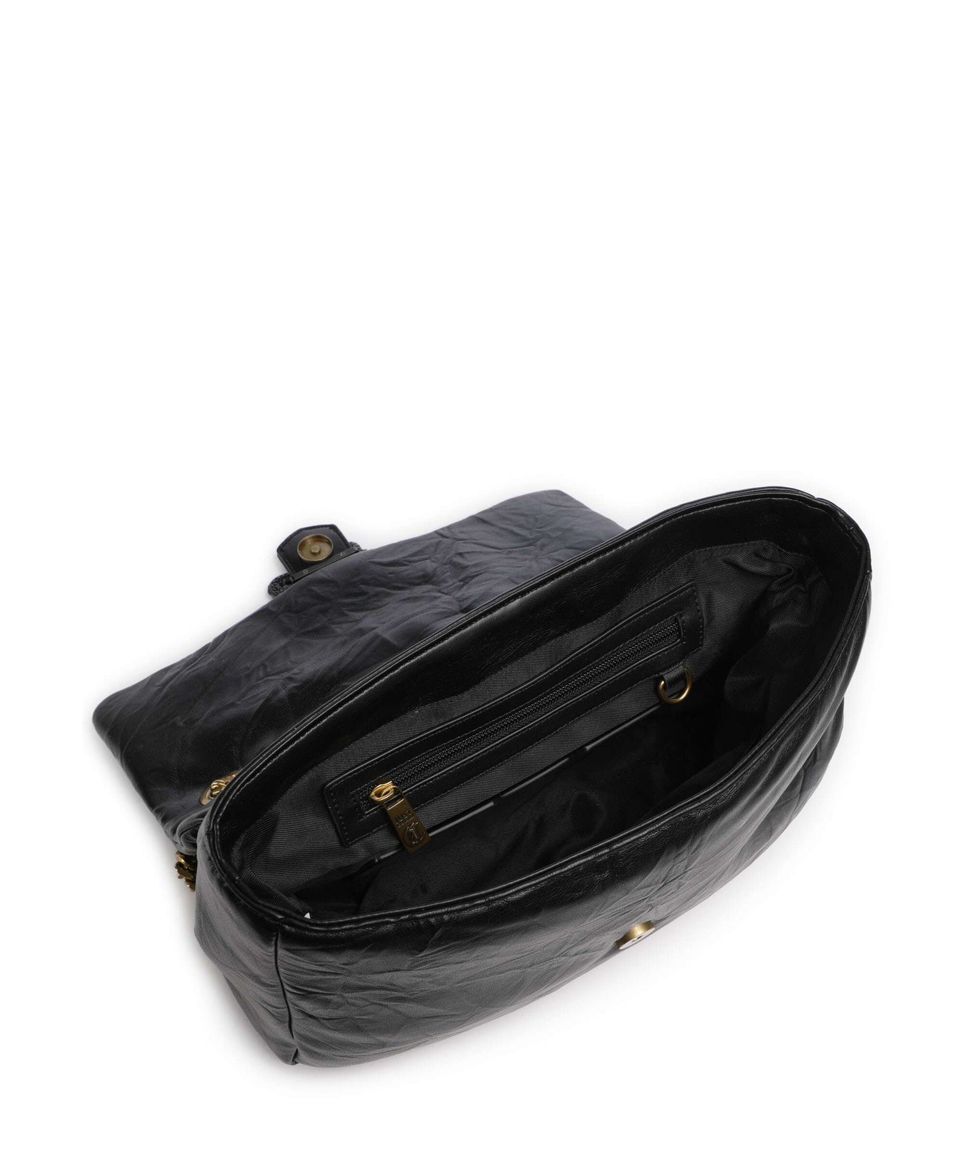 Just Cavalli Iconic Snakes Puffy Shoulder bag black