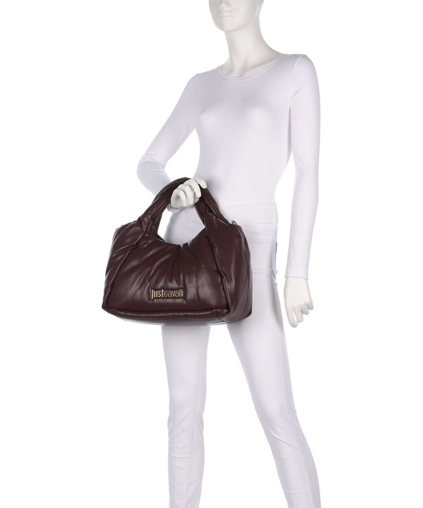Just Cavalli Puffy Foulard Handbag dark purple