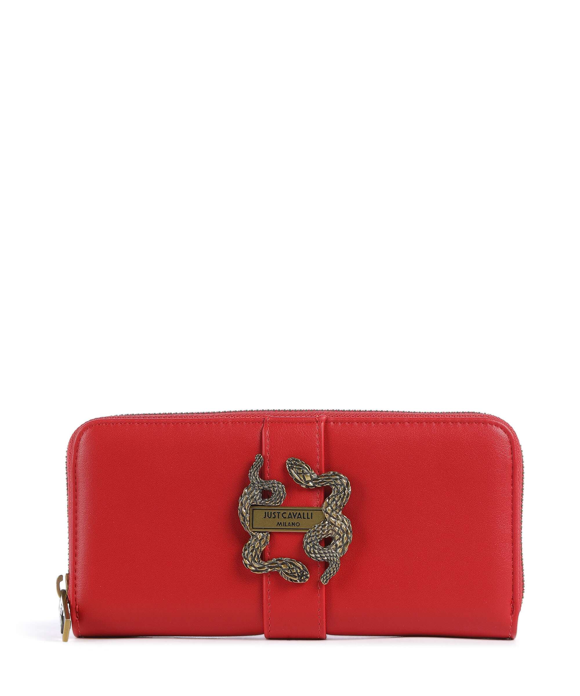 Just Cavalli Iconic Snakes Wallet tango red