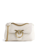 Pinko Love Puff Mini Schultertasche bianco seta/antique gold