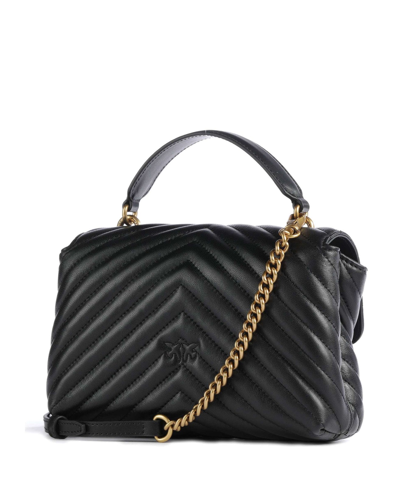 Pinko Love Lady Puff Mini Handbag nero/antique gold