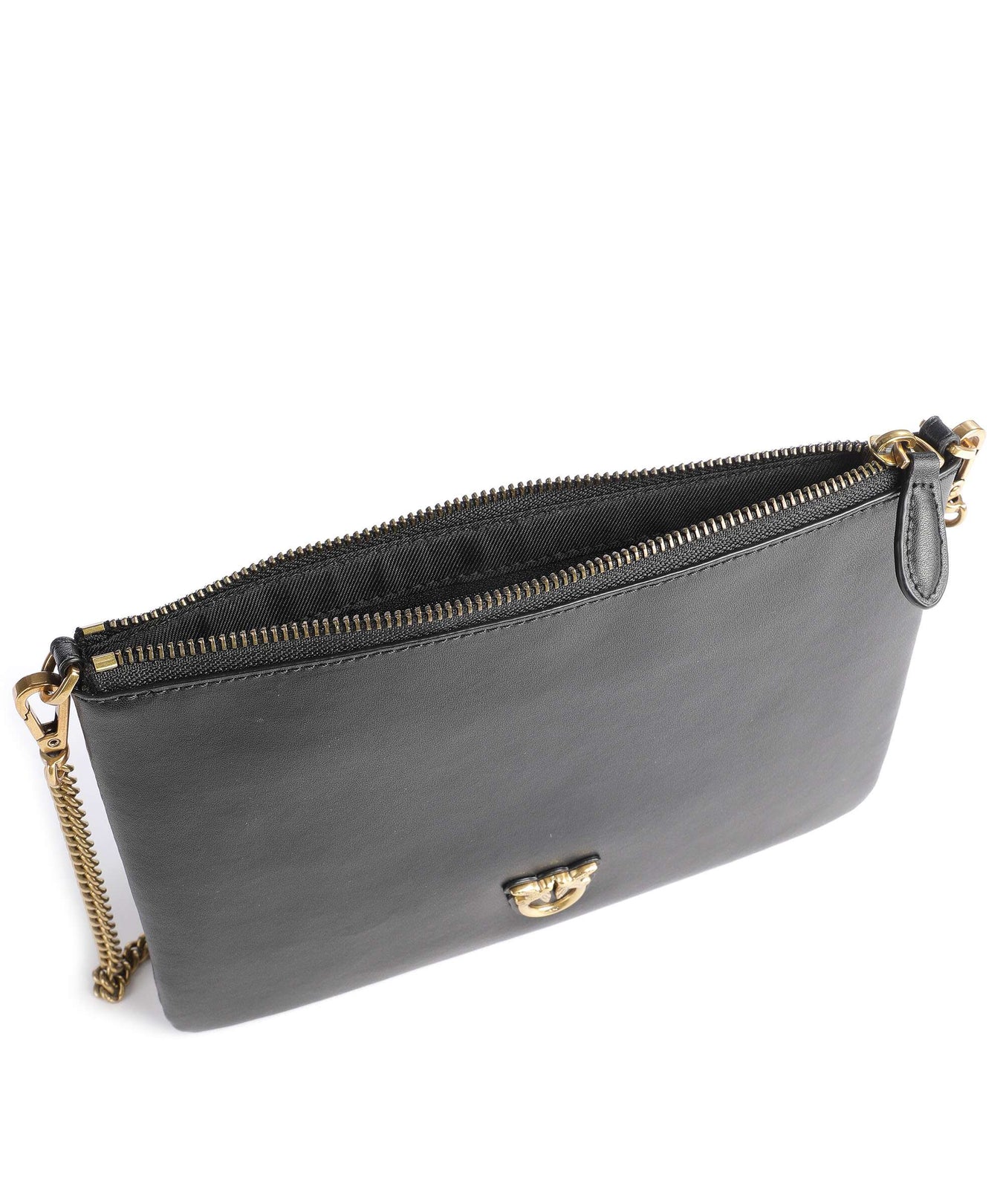 Pinko Flat Classic Crossbody bag nero/antique gold