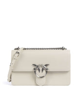 Pinko Love One Classic Borsa a spalla bianco seta/old silver