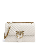Pinko Love One Classic Borsa a spalla bianco seta/antique gold
