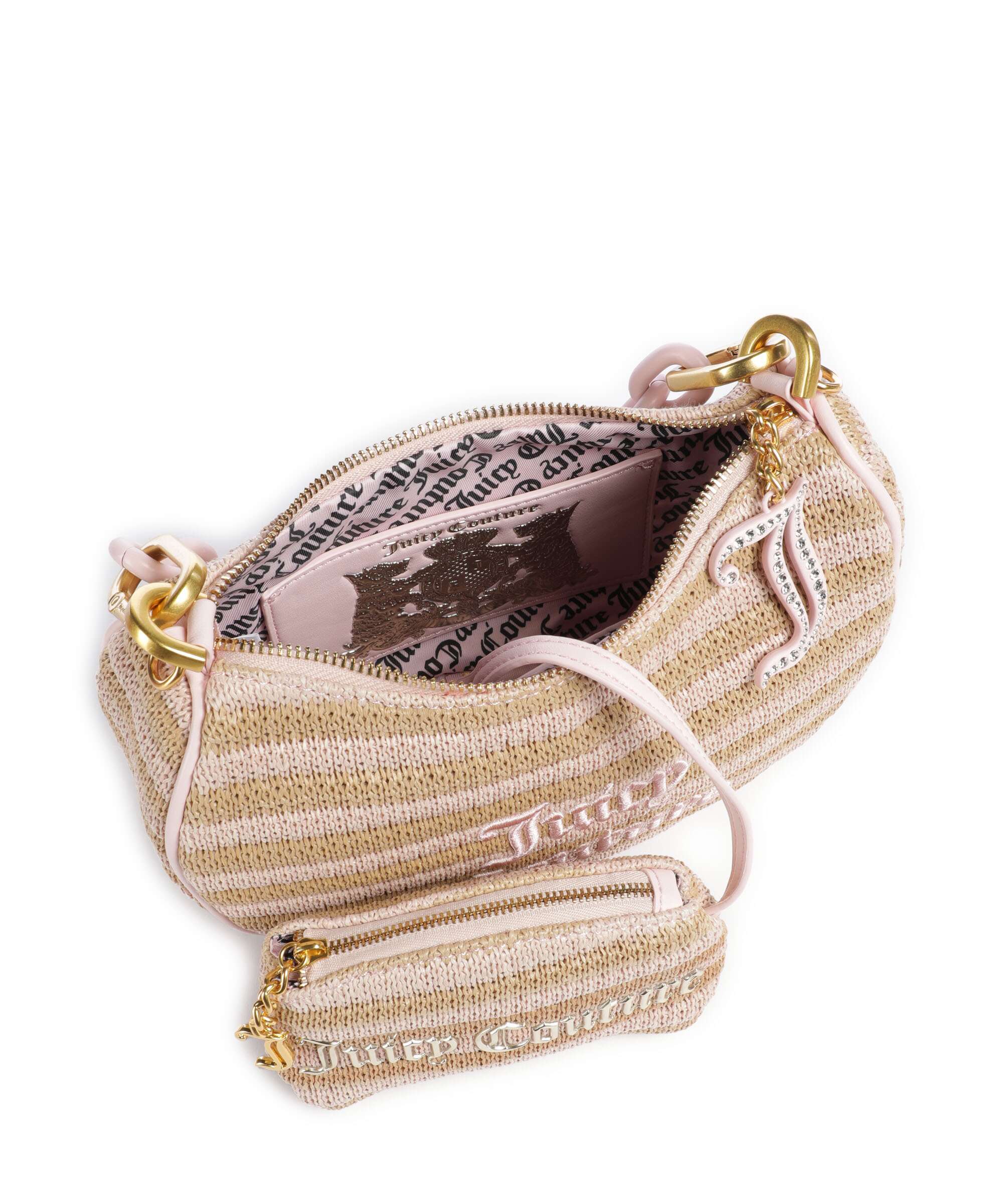 Juicy Couture Blossom Straw S Shoulder bag cherry blossom/natural