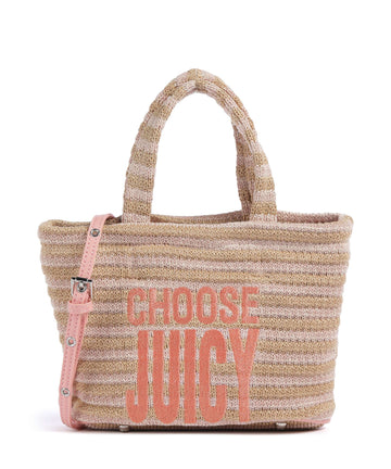 Juicy Couture Nora Straw S Handtasche peach pink
