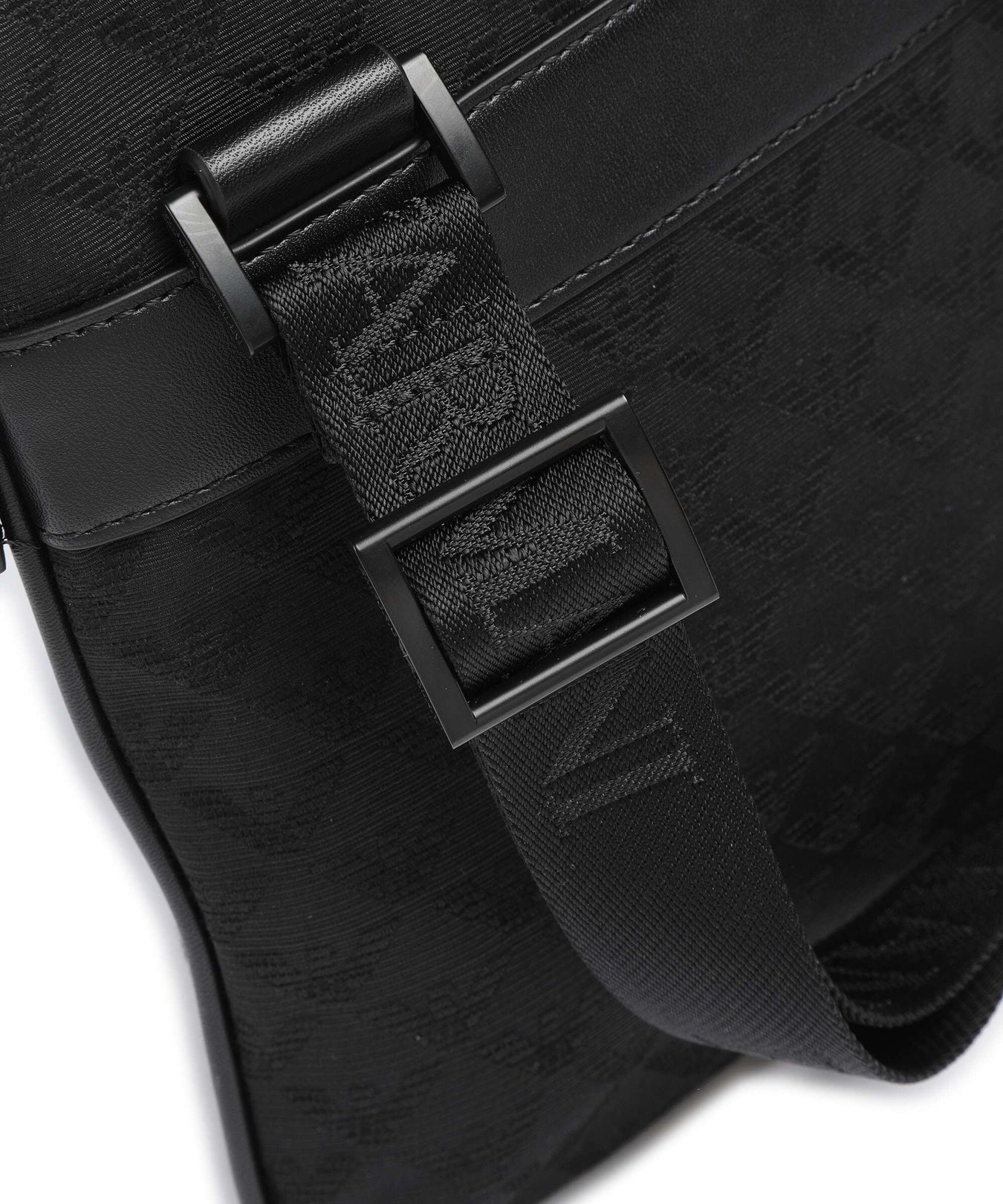 Emporio Armani Omnia Jacquard Crossbody bag black