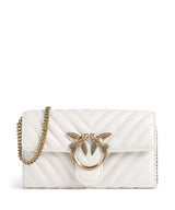 Pinko Love One Portafoglio bianco seta/antique gold