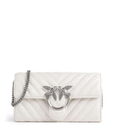 Pinko Love One Portafoglio bianco seta/old silver