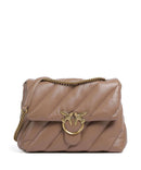 Pinko Love Puff Big Borsa a spalla biscotto zenzero/antique gold