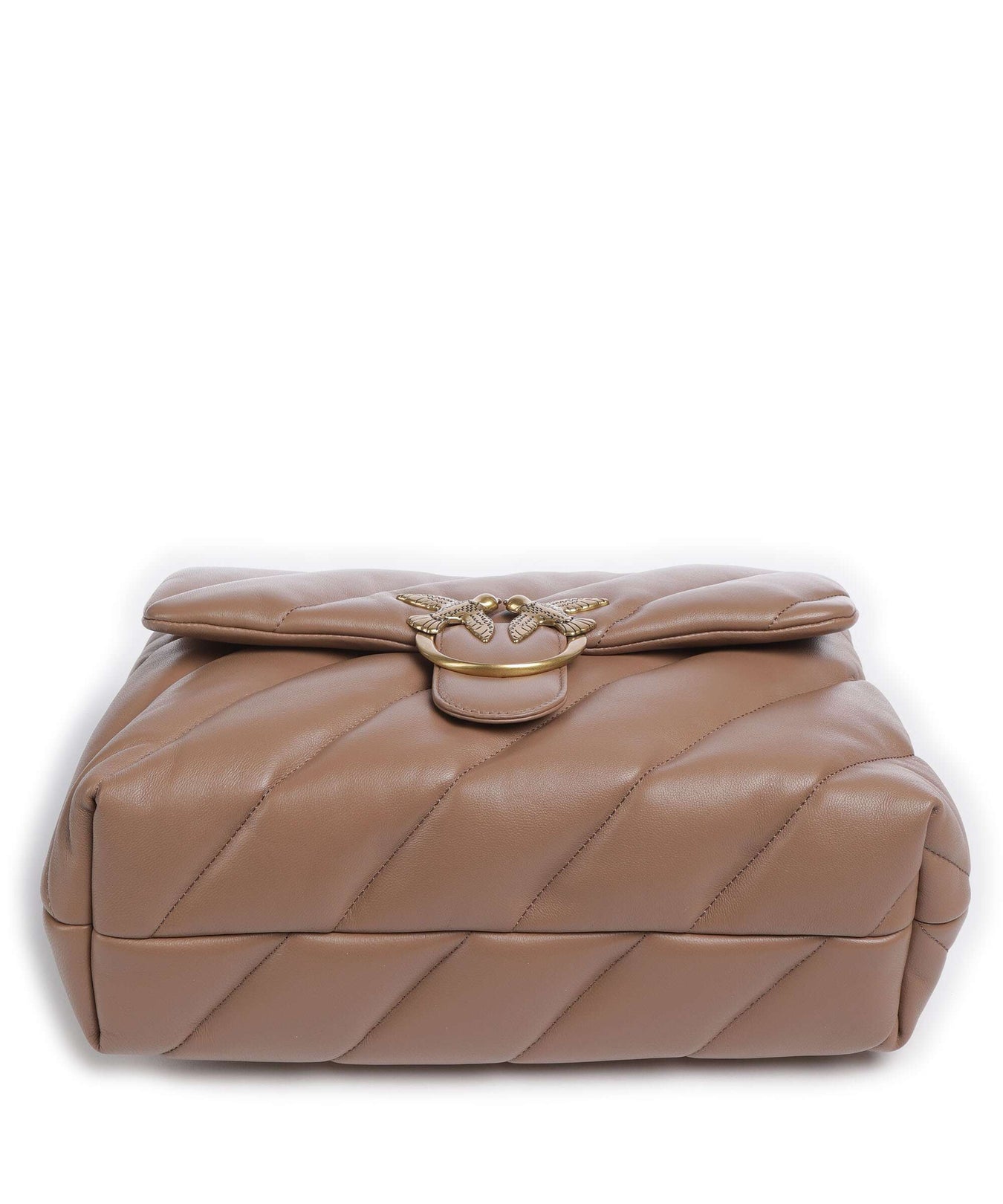 Pinko Love Puff Big Shoulder bag biscotto zenzero/antique gold