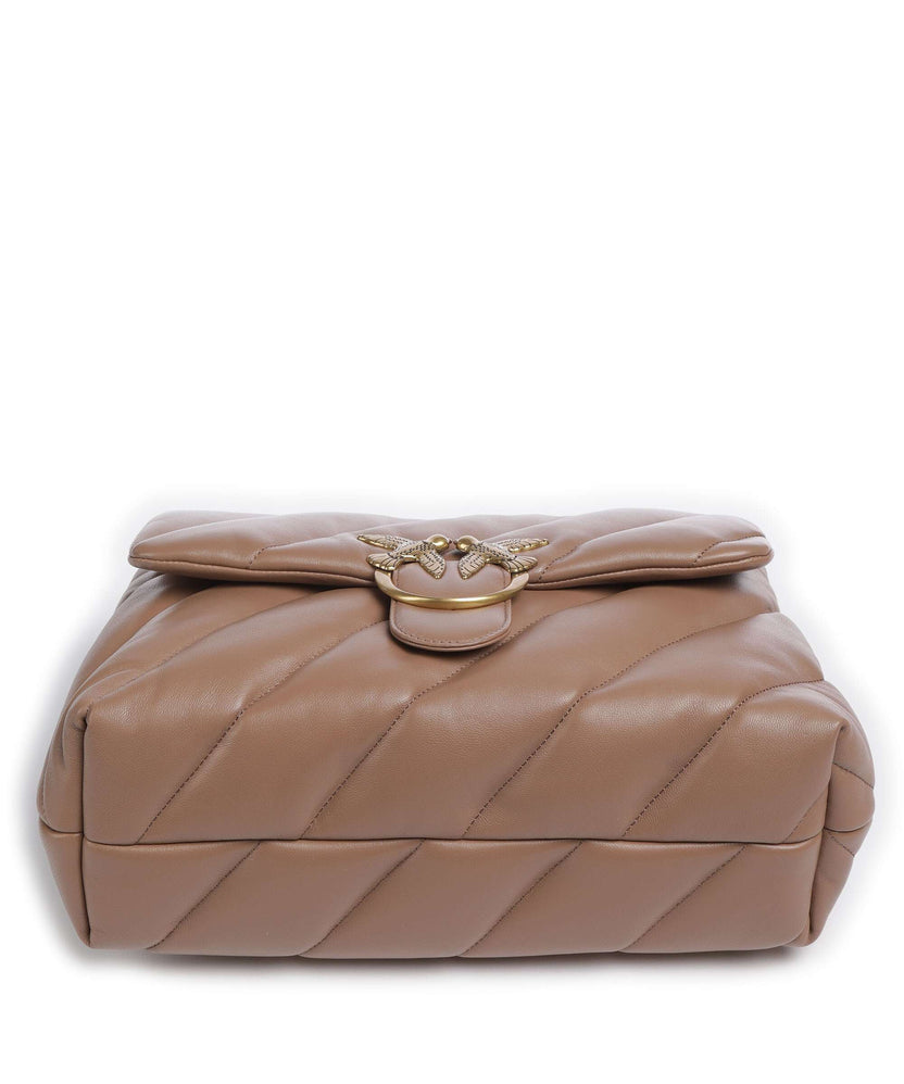 Pinko Love Puff Big Shoulder bag biscotto zenzero/antique gold