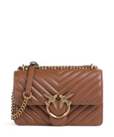 Pinko Love One Mini Borsa a spalla marrone/leone/antique gold