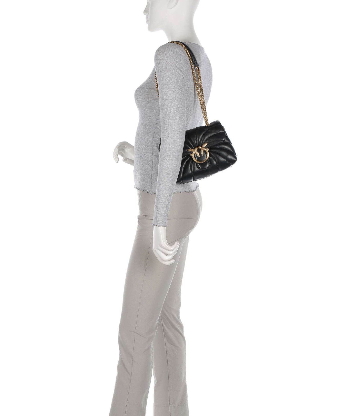 Pinko Love Puff Mini Shoulder bag nero/antique gold