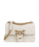Pinko Love One Mini Schultertasche bianco seta/antique gold