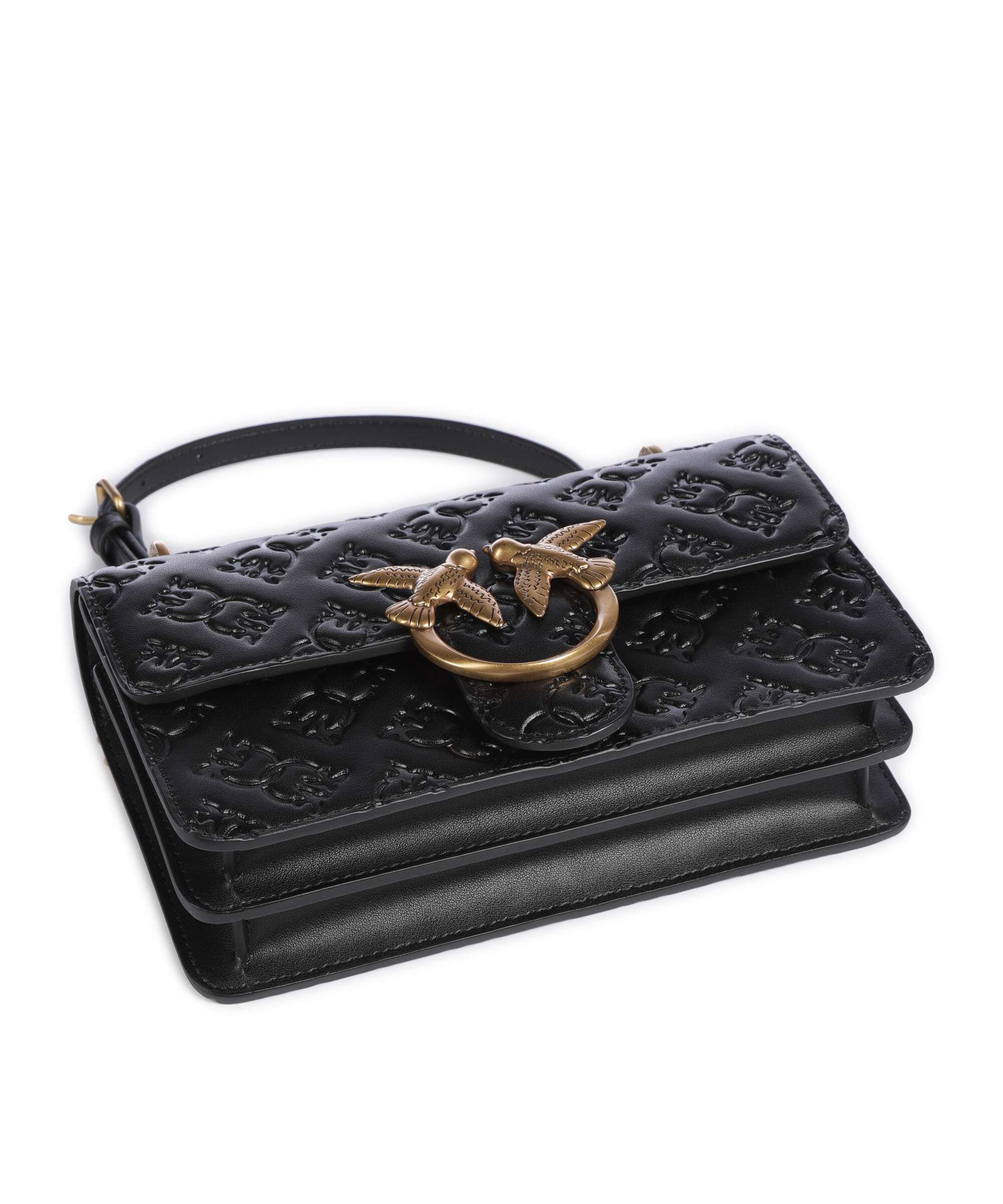 Pinko Love One Mini Shoulder bag nero/antique gold