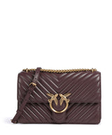Pinko Love One Classic Schultertasche cioccolato amaro/antique gold