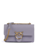 Pinko Love Soft Mini Borsa a spalla cenerre viola/antique gold