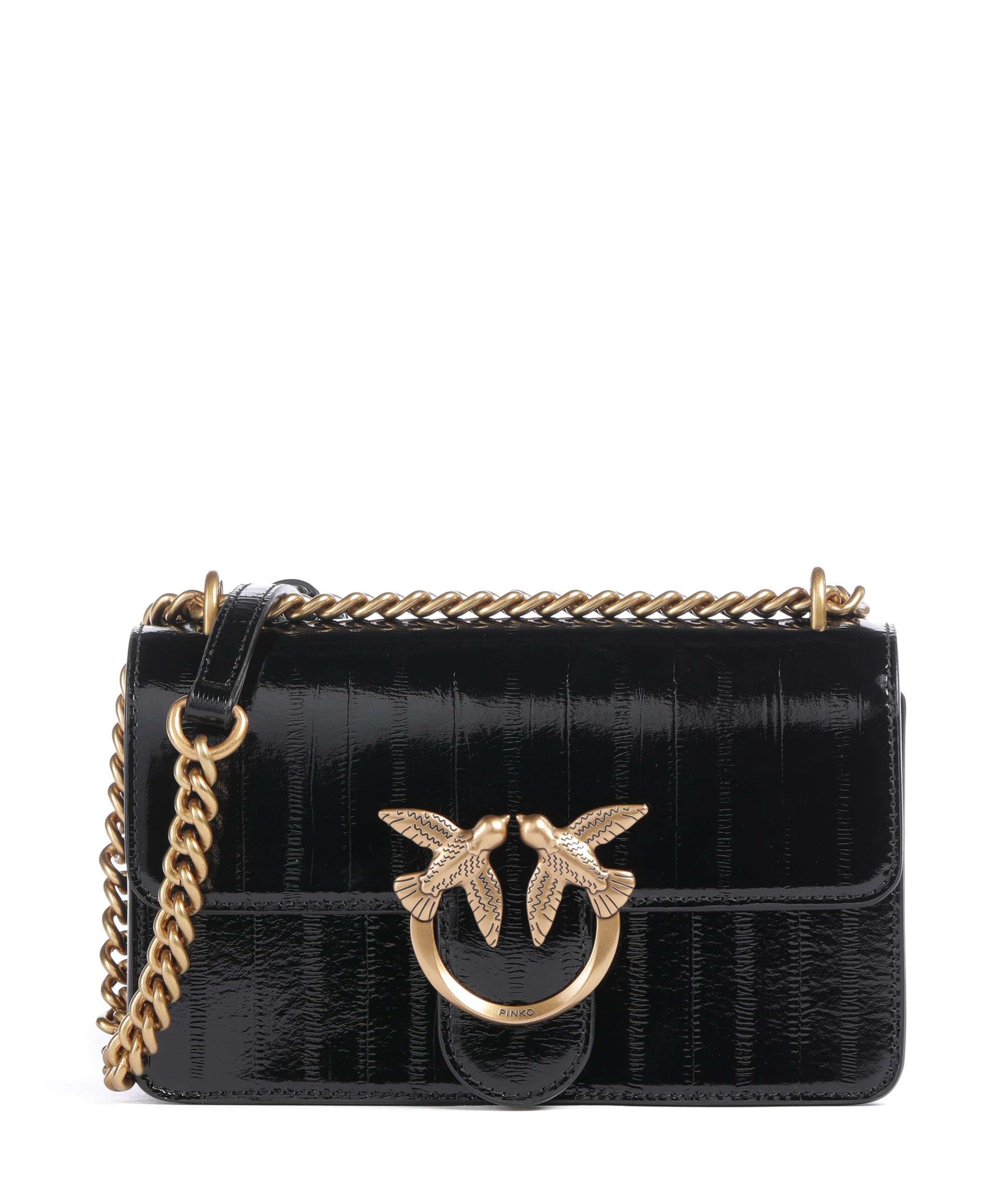 Pinko Love One Mini Shoulder bag nero/antique gold