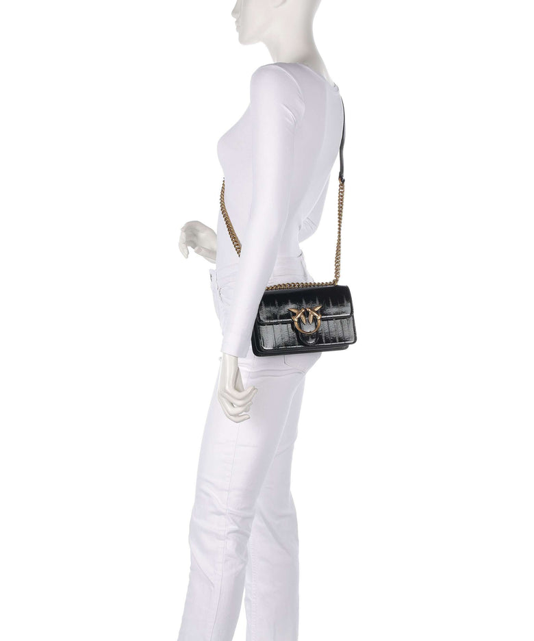 Pinko Love One Mini Shoulder bag nero/antique gold